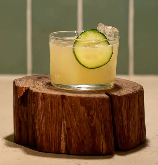 Cucumber Glow cocktail made with Dady’O Mezcal, a fresh and smooth recipe with cucumber and artisanal mezcal
